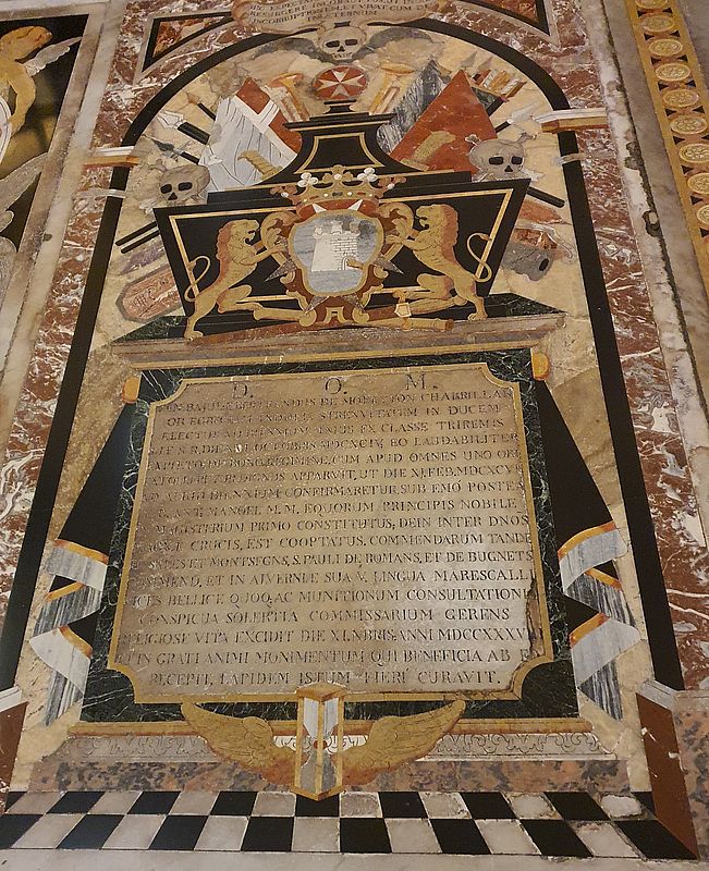 tombe marbre Cathédrale Saint John La Valette Malte